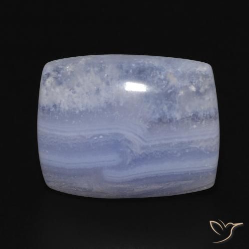 15.63ct Natural Azul púrpura claro Calcedonia, Forma Cojín, Opaco