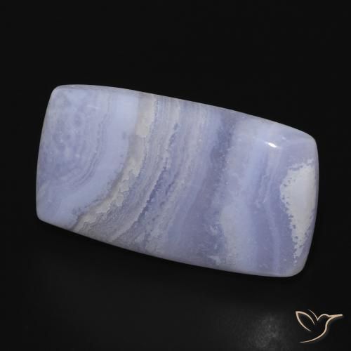 Calcedonia Azul claro natural de 18.89 ct, Forma Cojín, Opaco