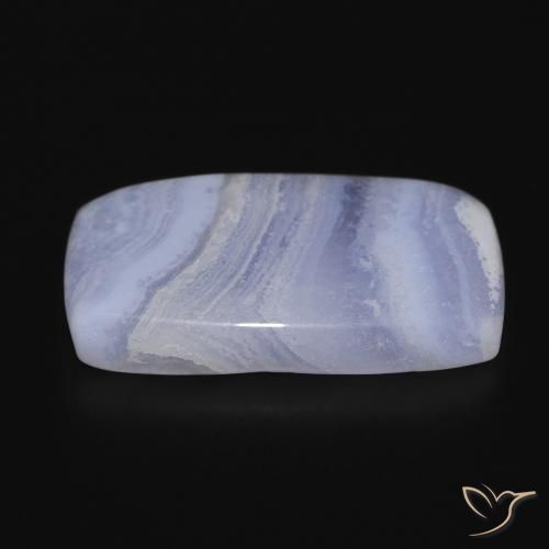 Calcedonia Azul claro natural de 18.89 ct, Forma Cojín, Opaco