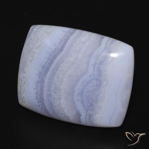 Calcedonia Azul claro natural de 18.03 ct, Forma Cojín, Opaco