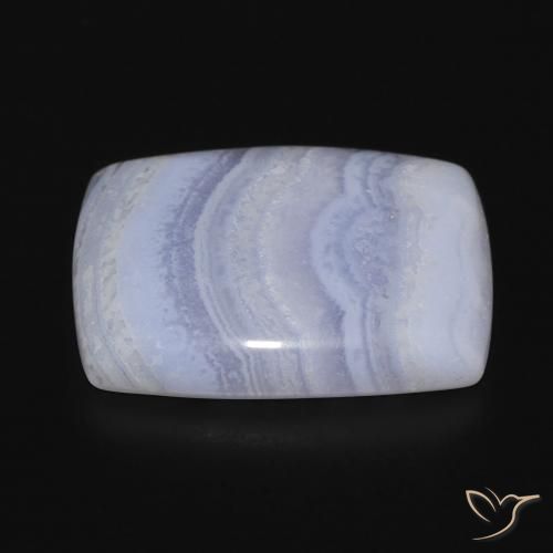 Calcedonia Azul claro natural de 18.03 ct, Forma Cojín, Opaco