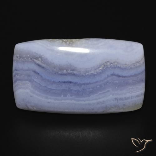 29.21ct Natural Azul púrpura claro Calcedonia, Forma Cojín, Opaco