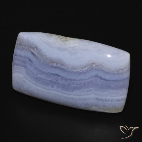 Calcedonia Azul púrpura claro natural de 29.21 ct, Forma Cojín, Opaco