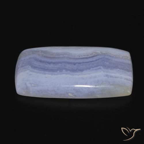 Calcedonia Azul púrpura claro natural de 29.21 ct, Forma Cojín, Opaco