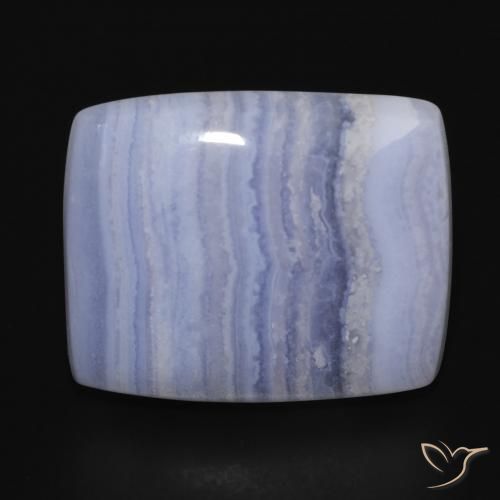 20.03ct Natural Azul púrpura claro Calcedonia, Forma Cojín, Opaco