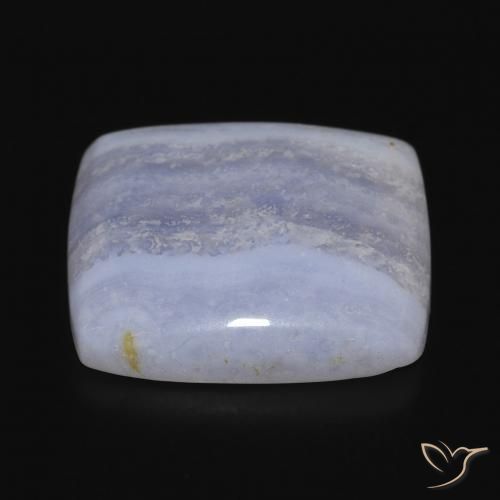 Calcedonia Azul claro natural de 19.08 ct, Forma Cojín, Opaco