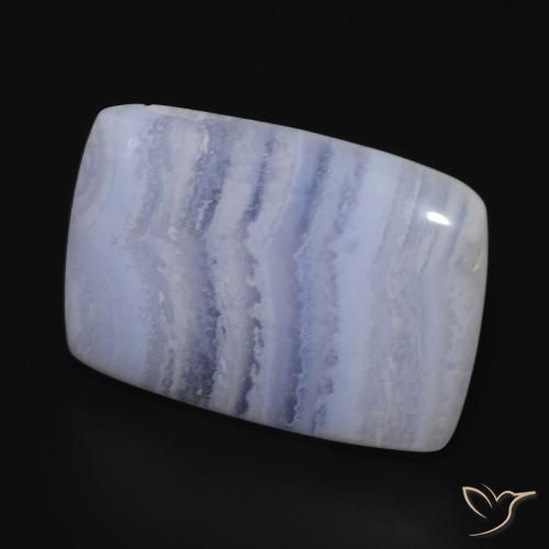 Calcedonia Azul claro natural de 15.66 ct, Forma Cojín, Opaco