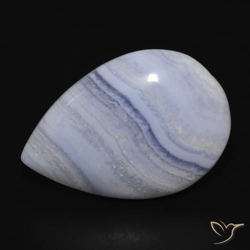 17.82ct Natural Azul cielo claro Calcedonia, En forma de pera, Opaco