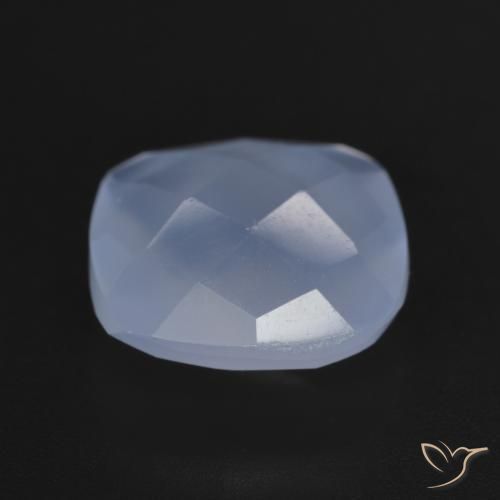 Calcedonia Azul púrpura natural de 5.83 ct, Forma Cojín, Translúcido