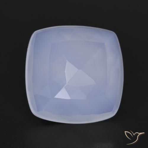 6.05ct Natural Violeta claro Calcedonia, Forma Cojín, Translúcido