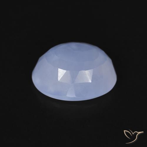Calcedonia Azul púrpura natural de 2.47 ct, Ovalada, Transparente