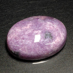 Charoíta violeta natural de 11,13 ct, corte óvalo, opaco