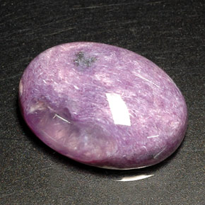 Charoíta violeta natural de 11,13 ct, corte óvalo, opaco