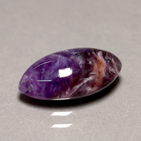 Charoíta violeta natural de 2,58 ct, marquesa, opaco
