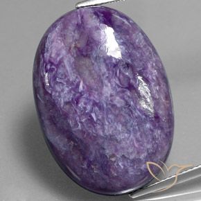 32.82ct Natural Violeta intenso medio Charoita, Ovalada, Opaco