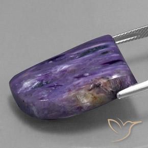 Charoíta Violeta púrpura terciopelo natural de 30.57 ct, Elegante, Opaco