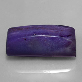 Charoíta Violeta natural de 16.59 ct, Corte Baguette, Opaco