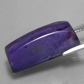Charoíta Violeta natural de 16.59 ct, Corte Baguette, Opaco