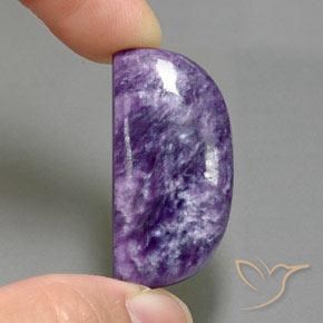 Charoíta Violeta oscuro natural de 29.93 ct, Elegante, Opaco