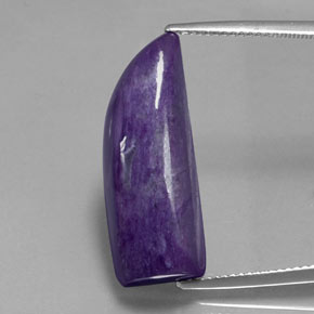 Charoíta violeta natural de 14,40 ct, forma elegante, opaco