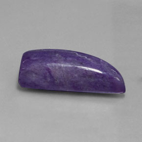 Charoíta violeta natural de 14,40 ct, forma elegante, opaco