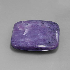 Charoíta Violeta natural de 27.69 ct, Corte Cojín, Opaco