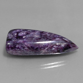 Charoíta violeta natural de 27,21 ct, forma elegante, opaco