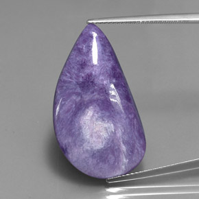 Charoíta Violeta natural de 21.50 ct, Forma elegante, Opaco