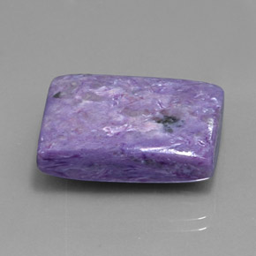Charoíta violeta natural de 32,07 ct, forma elegante, opaco