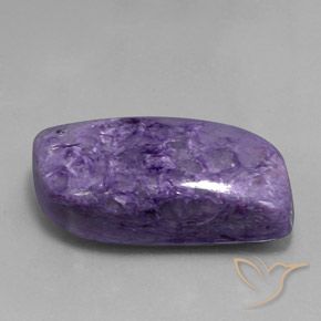 Charoíta Violeta oscuro natural de 53.73 ct, Elegante, Opaco