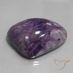 Charoíta Violeta intenso medio natural de 91.73 ct, Elegante, Opaco