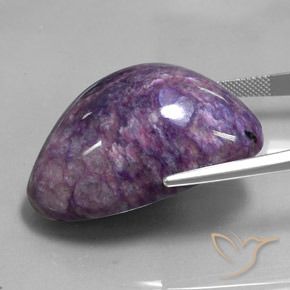 Charoíta Violeta intenso medio natural de 91.73 ct, Elegante, Opaco