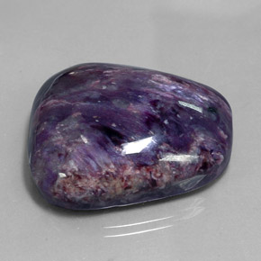 Charoíta Violeta natural de 74.33 ct, Forma elegante, Opaco