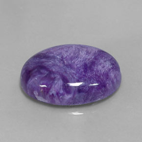 Charoíta Violeta natural de 9.06 ct, Corte Óvalo, Opaco