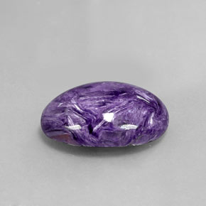 Charoíta Violeta natural de 9.82 ct, Corte Óvalo, Opaco