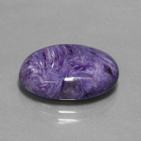 Charoíta Violeta natural de 9.62 ct, Corte Óvalo, Opaco