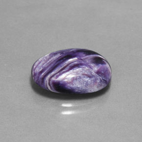 Charoíta Violeta natural de 5.22 ct, Corte Óvalo, Opaco