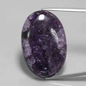 Charoíta Violeta natural de 39.55 ct, Corte Óvalo, Opaco