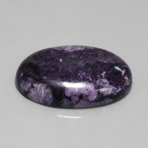 Charoíta Violeta natural de 39.55 ct, Corte Óvalo, Opaco
