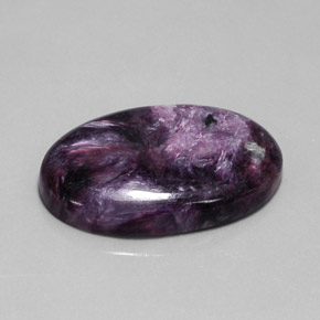 Charoíta Violeta natural de 40.63 ct, Corte Óvalo, Opaco