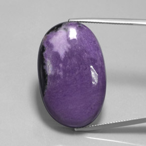 Charoíta Violeta natural de 49.75 ct, Ovalada, Opaco