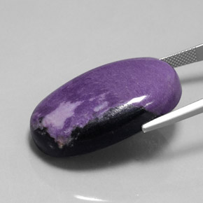 Charoíta Violeta natural de 49.75 ct, Ovalada, Opaco