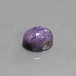Charoíta violeta natural de 2,00 ct, corte óvalo, opaco