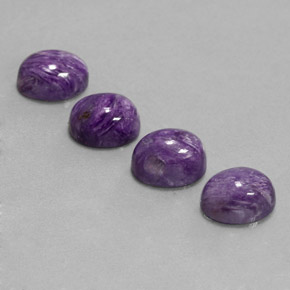 Gemas de charoíta violeta natural de  ct, corte óvalo, opaco