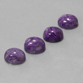 Gemas de charoíta violeta natural de  ct, corte óvalo, opaco