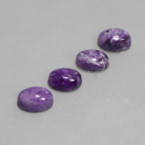 Gemas de charoíta violeta natural de  ct, corte óvalo, opaco