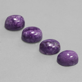 Gemas de charoíta violeta natural de  ct, corte óvalo, opaco