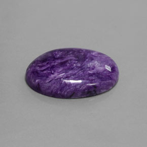 Charoíta Violeta natural de 13.10 ct, Corte Óvalo, Opaco