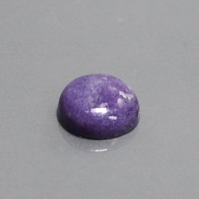 Charoíta violeta natural de 3,11 ct, corte redondo, opaco
