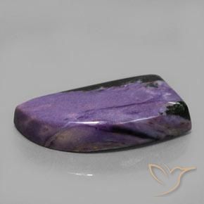 Charoíta Violeta oscuro natural de 29.81 ct, Elegante, Opaco